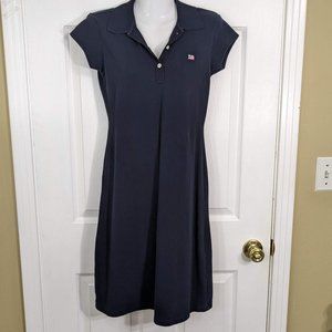 Polo Jeans Co. Vintage Navy Short Sleeve Logo Shirt Dress - size M